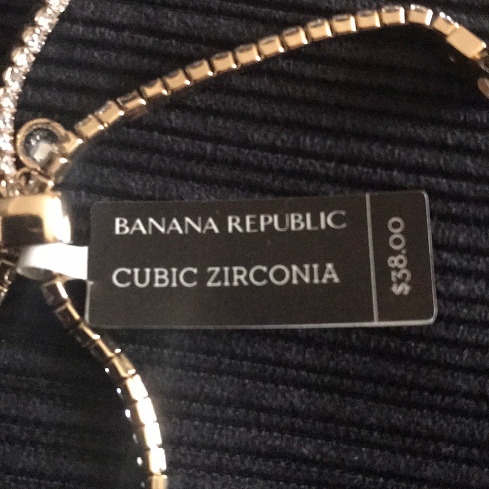Banana Republic new old stock, Bracelet cubic zirconia adjustable - Picture 4 of 6